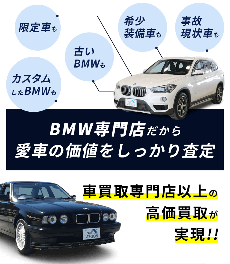 BMW専門店だから実現する高額査定