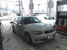 BMW 1シリーズと雪道